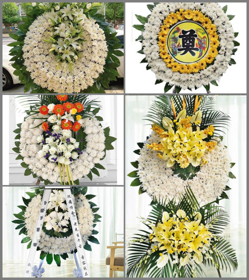 湖北武汉市新洲区潘塘街道广湾村花圈速递