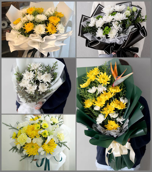 湖北武汉市新洲区潘塘街道广湾村白事花束代送